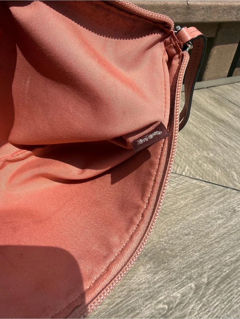 EUC Coach Storypatch Large Pink Leather  Wristlet Pouch - Picture 9 of 9